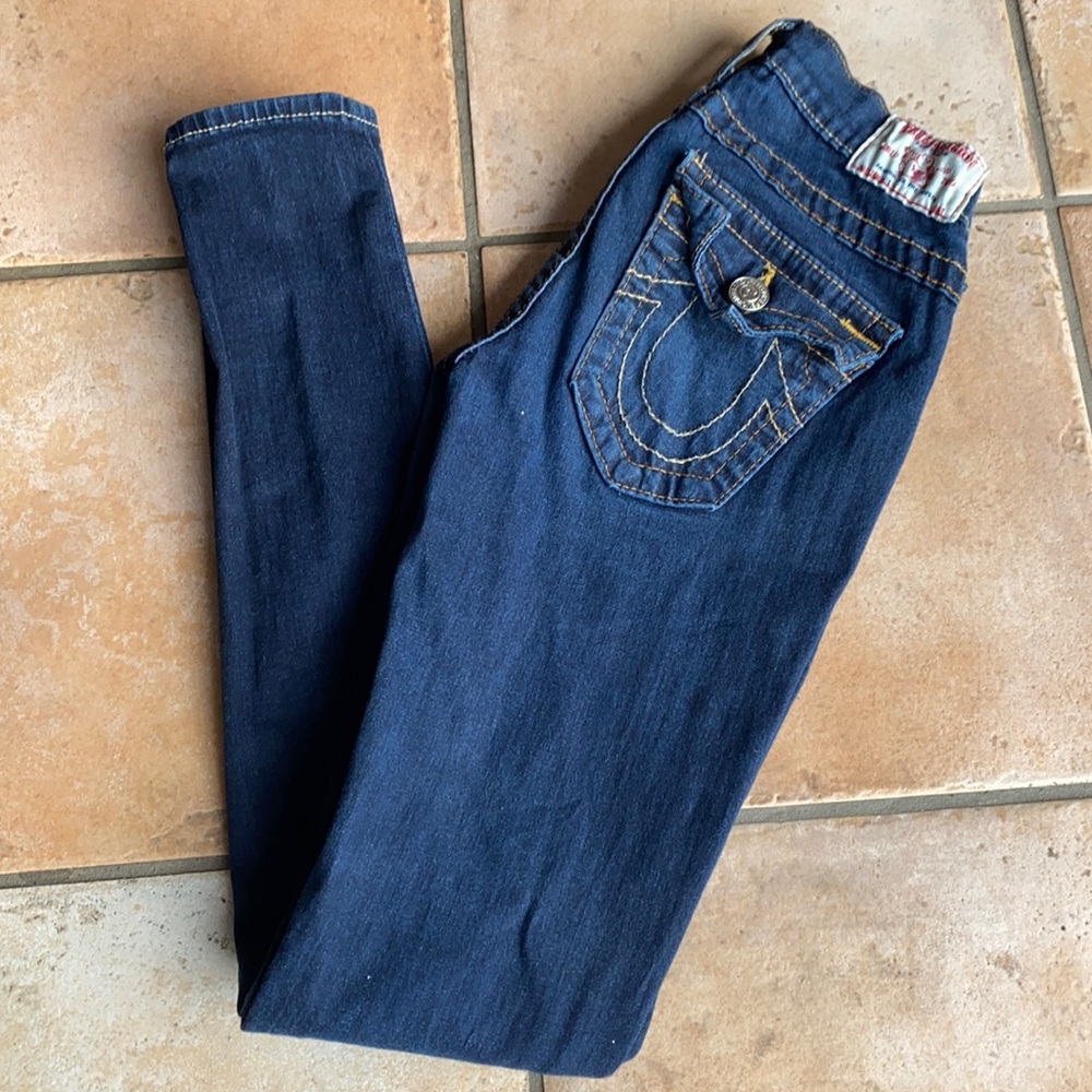 True religion women’s jeans size 26 dark denim skinny